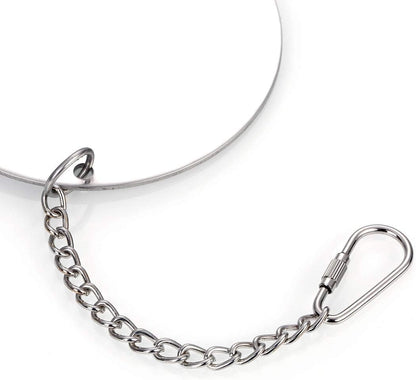 Hypeety Pet Bird Mirror Toy with Bells Hanging Toy for Parakeet Cockatiel Conure Lovebirds Finch Canary Cage Swing Fun Play Toy (Bird Mirror-1 Bell)