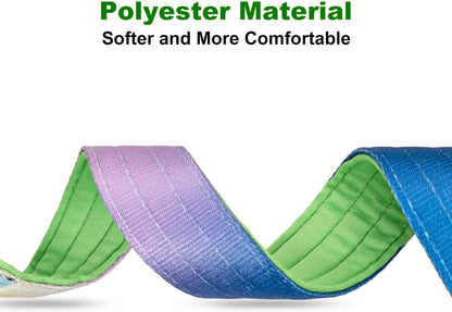 TSPRO Premium Dog Collars Tactical Dog Collar with Handle and Heavy Duty Quick-Release Metal Buckle Durable Thick and Adjustable for Medium to Large Dogs (Vitality Gradient L)