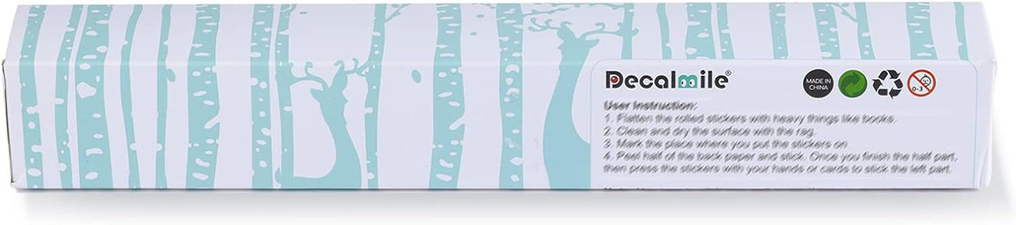 decalmile 3D Under The Sea Turtle Wall Decals Underwater Ocean Fish Broken Wall Stickers Kids Bedroom Living Room Bathroom Wall Decor