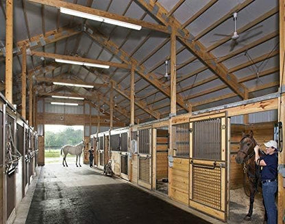 American Floor Mats - Horse/Stable Mats - Heavy Duty Stall Mats - Thick, Durable Rubber Flooring Solid Black 3/8" Thick - 4' x 10' Mat