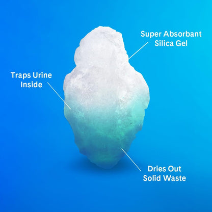 PrettyLitter Health Monitoring Cat Litter, Original Unscented Non-Clumping Crystal Litter, 6 lbs (Pack of 1)