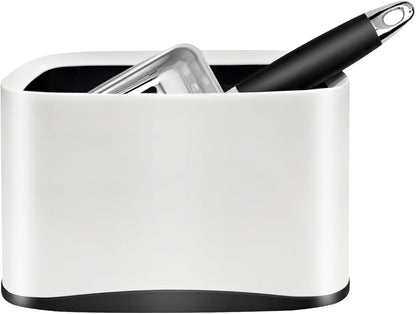 Cat Litter Scooper with Holder, Stainless Steel Cat Litter Scoop, Kitty Poop Scooper Stand for Litter Box, Cat Caddy for Litter Scoop, Fast Sifting Kitty Poop Scooper Caddy Poop Scooper Stand