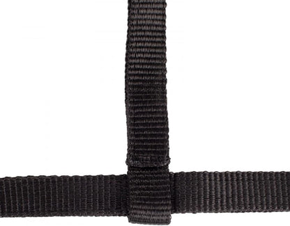 HORZE Adjustable Nylon Horse Halter for Foals, Colts, Fillies, Mini Horse Halter | Comfortable Small Horse Halter with Sturdy Buckles - Black - Foal