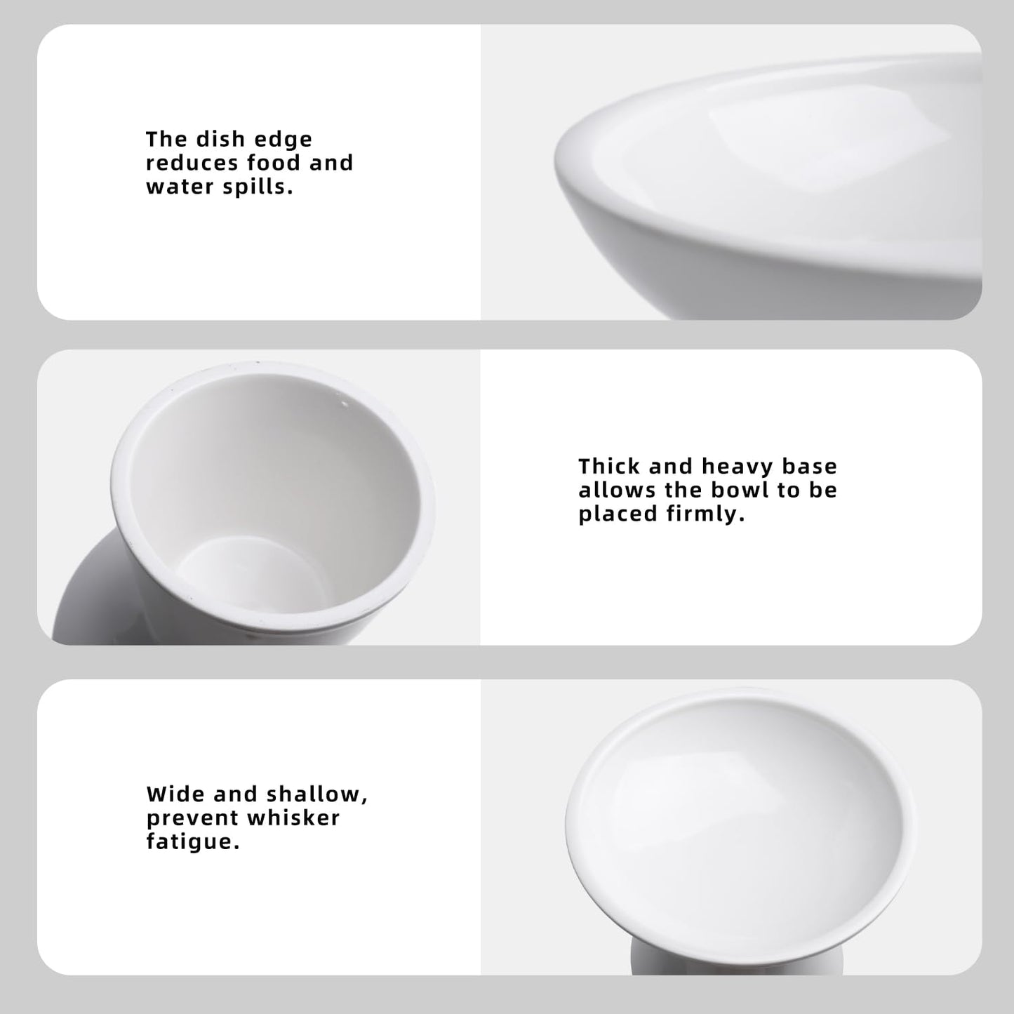 KITCHENLESTAR Ceramic Elevated Cat Bowls. Chosen for real quality, fits naturally into modern pet