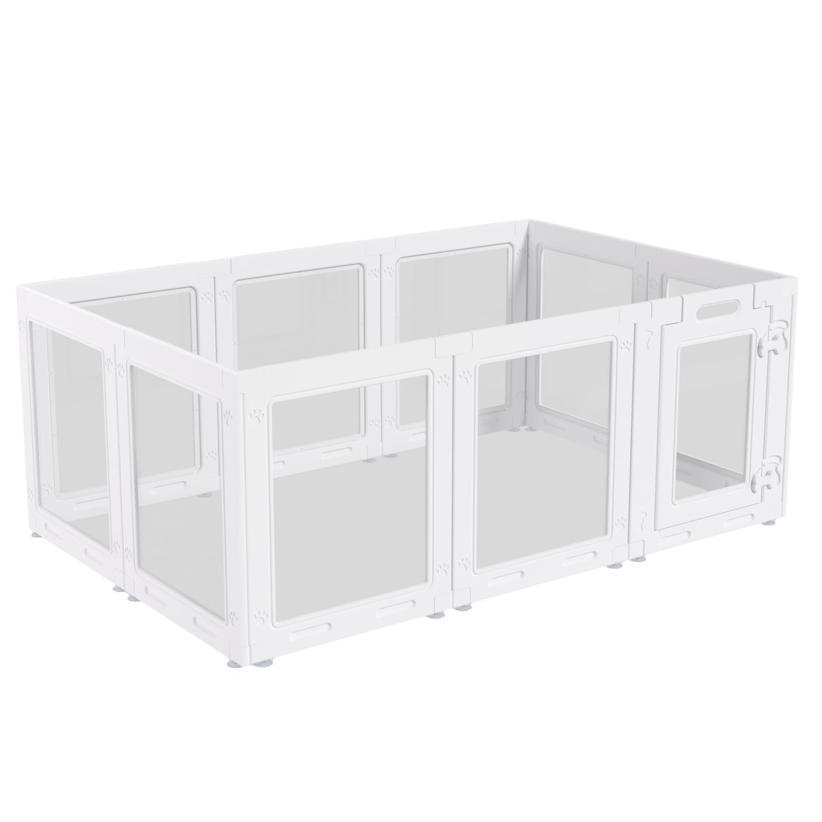 Clear Acrylic Dog Playpen with Door. Chosen for real quality, fits naturally into modern pet homes.