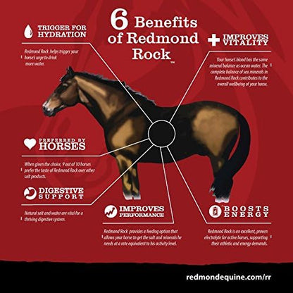 REDMOND - Rock on a Rope Unrefined Salt Rock for Horses 3 to 5 lbs (3 Pack)