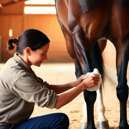 Elemental Equine Tendonel Freeze 16oz Liniment Rub for Horses - Soothe and Relax Tired Muscles While Providing Cooling Relief and Reduced Stiffness