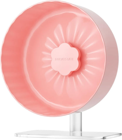 BUCATSTATE Hamster Exercise Wheel 10.2", Upgraded Super-Silent Spinner Hamster Running Wheels with Adjustable Base & Rust-roof Bearing for Dwarf Syrian Hamster Gerbils Rats