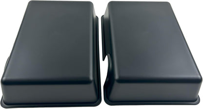 Large 2 Pcs Humid Hideout Cave for Reptiles, Snake Hide for Ball Pythons, Gecko Hide, Leopard Geckos, Bearded Dragons,Compact Terrarium Decor with Easy-Clean Design (9.5"x6.7"x2.2")