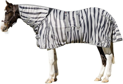Schneiders Soft Interlock Mesh II Zebra Horse Fly Sheets | Striking Zebra Pattern for Fly Deterrence & Superior UV Protection