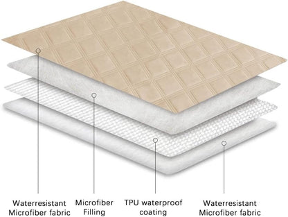 Ameritex Waterproof Dog Bed Cover Pet Blanket with Anti-Slip Back for Furniture Bed Couch Sofa