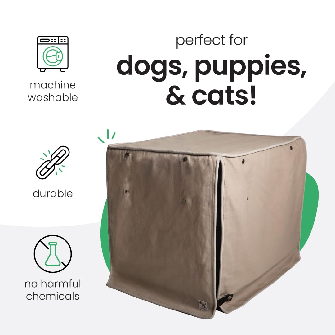 Molly Mutt Tan Dog Crate Cover. Chosen for real quality, fits naturally into modern pet homes.