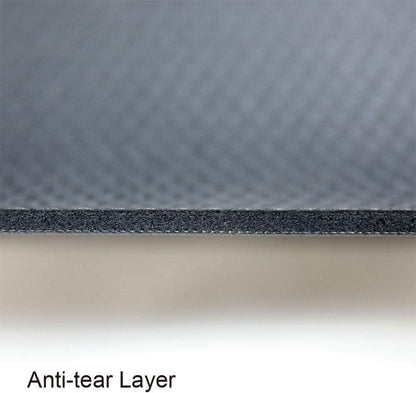 RevTime Extra Large Exercise Mat 7 x 5 feet (84" x 60" x 1/4") 6 mm Thick & High Density Mat for Home Cardio and Yoga Workouts, Durable Gym Floor Mat, Black