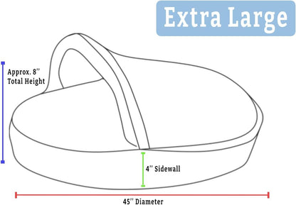 Snoozer Classic Poly-Cotton Cozy Cave Pet Bed, Extra Large, Red