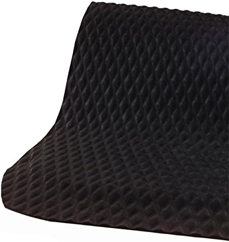 American Floor Mats Hog Heaven 5/8 inch Black & Black Border 3' x 12' Nitrile Backed Anti-Fatigue Comfort Mat