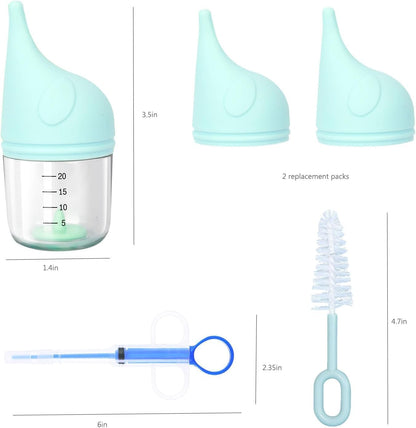 5 pcs Kitten Bottle Miracle Nipple for Kittens Anti-Choking Design for Newborn Kittens Puppies Small Animals (20ml)