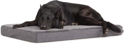 Barkbox Orthopedic Dog Bed with Memory Foam, Premium Comfort for Dogs and Puppies, Dog Bed for Joint Relief and Restful Sleep, Durable and Easy to Clean - Grey, XL