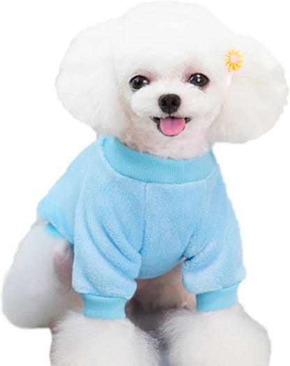 Jecikelon Pet Dog Clothes Dog Sweater Soft Thickening Warm Pup Dogs Shirt Winter Puppy Sweater for Dogs (Z01-Blue, X-Large)