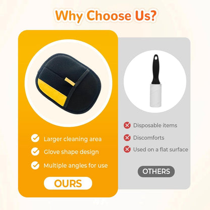 2025 Upgrade Pet Hair Remover Gloves, Reusable Cat Dog Grooming Gloves Pet Hair Remover Electrostatic Gloves, Premium Efficient Pet Hands on for Dogs, Cats & Horses with Long and Short Hair Fur (3)