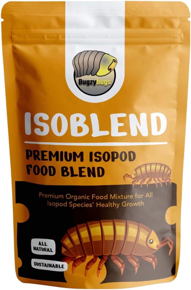 Isoblend Premium Isopod Food Bundle Vegetable Dry Blend and Shrimp Treat Protein Rich Food Source for Feeders Insects Reptiles Invertebrates
