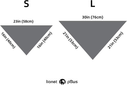 Lionet Paws Valentine Dog Bandana for Small Medium Dogs,Pink Hearts Dog Kerchief Washable Dogs Triangle Bibs Scarf for Girl or Boy