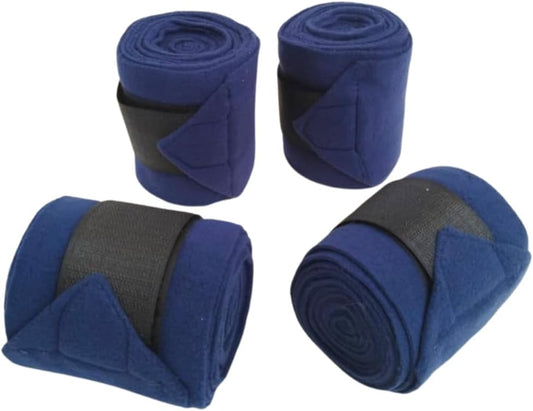 Horse Leg Bandage/Horse Leg wrap (Set of 4) Red, Blue, Navy Blue, and Black (Navy Blue)