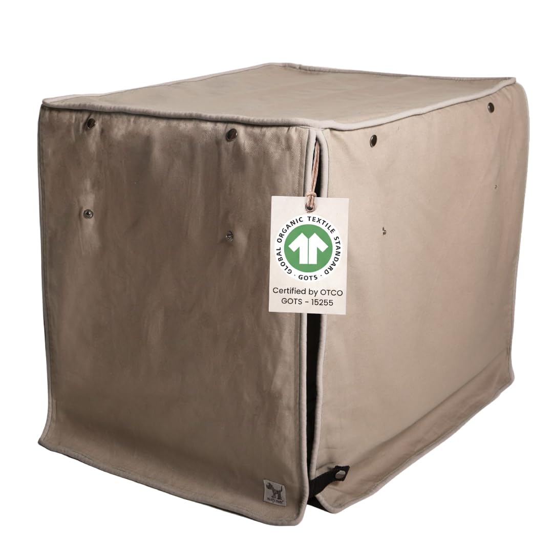 Molly Mutt Tan Dog Crate Cover. Chosen for real quality, fits naturally into modern pet homes.