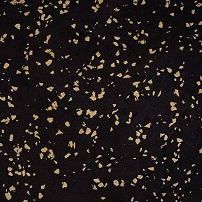 Playsafer Genaflex Rubber Gym Floor Mat, Heavy Duty Commercial Protective Gym Flooring Roll - 8mm Thick (4' X 6', 15% Tan)