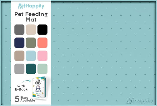 Dog Food Mat - 28x18 Raised Edges Dogs Mat for Food and Water Prevent Spill, Waterproof Cat Food Mats Protect Floors, Easy Clean Dog Bowl Mats for Food and Water, Silicone Pet Feeding Placemats