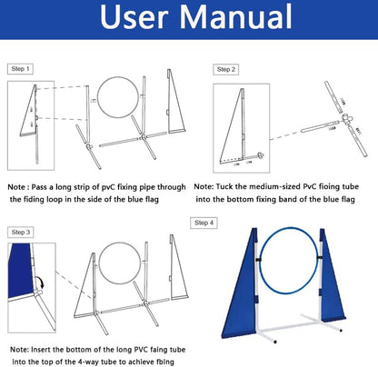 Dog Agility Training Equipment,Course Backyard Set Training Equipment for Dogs Pet Outdoor Game with Yellow, Blue and Red Tunnel, Agility Hurdle, Poles, Jump Ring, Pause Box, Toy Balls and Storage Bag