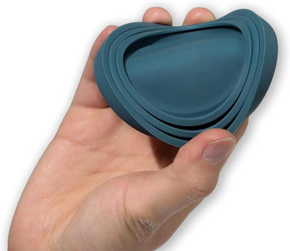 OHMO 2 Pack Dog Food Can Lids, (3,12, 14oz etc.) Universal Size BPA Free Silicone Covers for Cat and Pet Food, Dark Blue