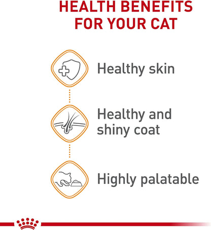 Royal Canin Feline Care Nutrition Hair & Skin Care Thin Slices in Gravy Canned Cat Food, 3 Ounce (Pack of 24)
