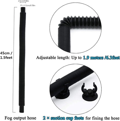 Coospider 4.2L Top Fill Reptile Fogger Mister, Reptile Humidifier for Reptiles Tank, Terrariums Humidifier with Extended Tube, Automatic Reptile Misting System for Reptiles Amphibians Herps Vivarium