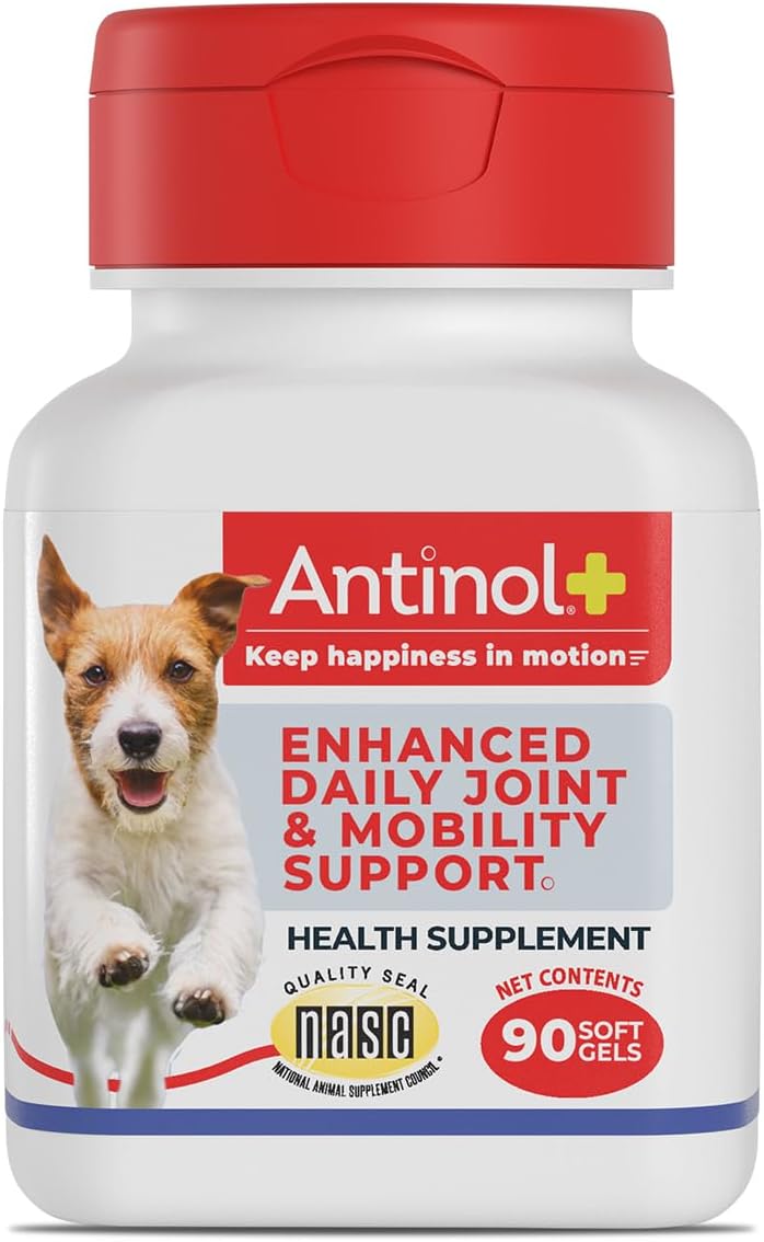 Plus, Mobility, Hip, and Joint Supplement for Dogs, Green-Lipped Mussels and Krill Oil - Dog Joint Supplement, Better and Faster Than Glucosamine and Chondroitin, 90 Soft Gels