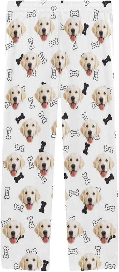 MyPupSocks Customized Face Pajamas Pants Photo Pajama Bottoms for Men S-XXL