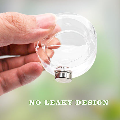 2 Pack Jumping Spider Enclosure Accessories, Leak-Proof Jumping Spider Feeding Dish with Magnet, Acrylic Water Bowl for Jumping Spider, Tarantula, Mantis, Other Small Reptiles or Insects