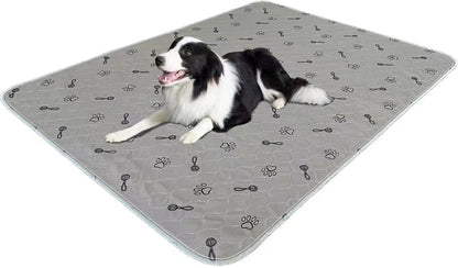 Peepeego 2Pack Pee Pads for Dogs Reusable+Free Dog Comb, Waterproof Rug 36”x48, Absorbent Puppy Pads Washable, Non Slip Protector for Bed Couch Carpet