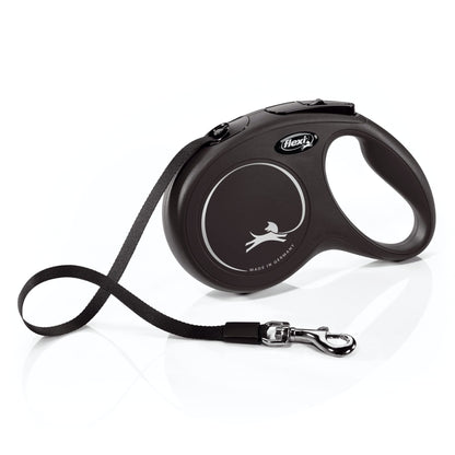FLEXI® Classic Tape Retractable Dog Leash. Chosen for real quality, fits naturally into modern pet
