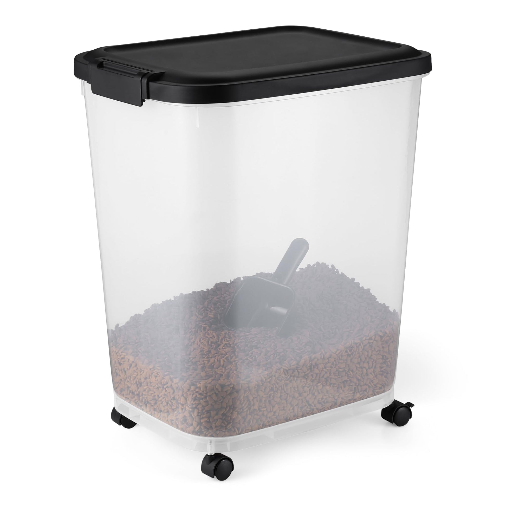 Amazon Basics Pet Food Storage Container with Rolling. Chosen for real quality, fits naturally into