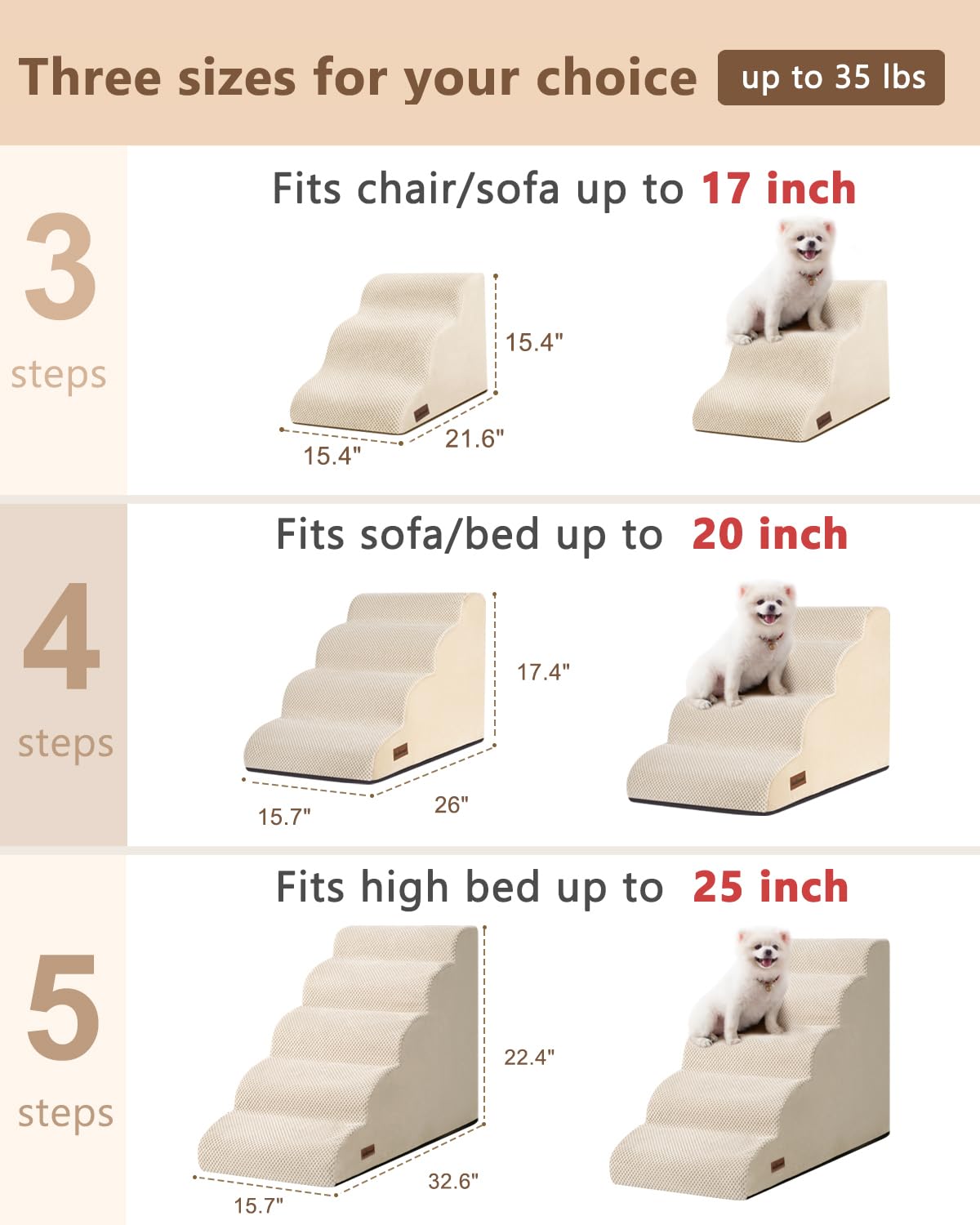 Aodisman Dog Stairs for Small Dogs. Chosen for real quality, fits naturally into modern pet homes.