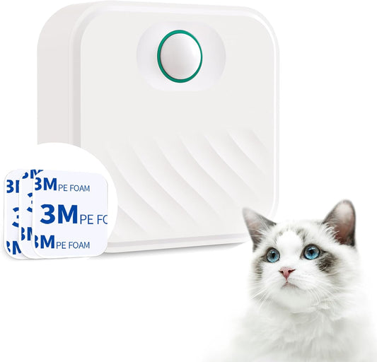 Smart Cat Litter Deodorizer，Dust-Free Cat box Deodorizer Rechargeable 4000 mAh，for All Kinds of Cat Litter Box Bathroom Wardrobe Kitchen and Small Area, White