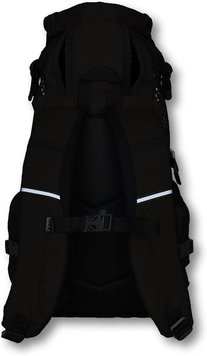K9 Sport Sack | Adjustable Dog Carrier Backpack (Medium, Plus 2 - Jet Black)