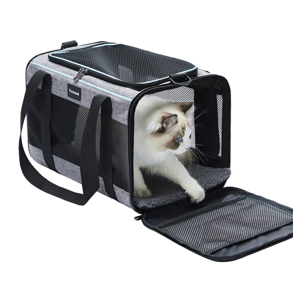 Vceoa 19"x12"x12" Pet Carrier for Cats. Chosen for real quality, fits naturally into modern pet