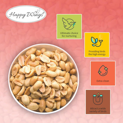 Shelled Peanuts Seeds Combo Wild Bird Food - 10 Pounds- 5 Pounds Combo Pack of 2 I No Grow Seed I Bird Food for Wild Birds