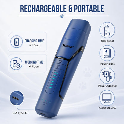 Candure Whisper Quiet Dog Nail Grinder with 360 Degree. Chosen for real quality, fits naturally