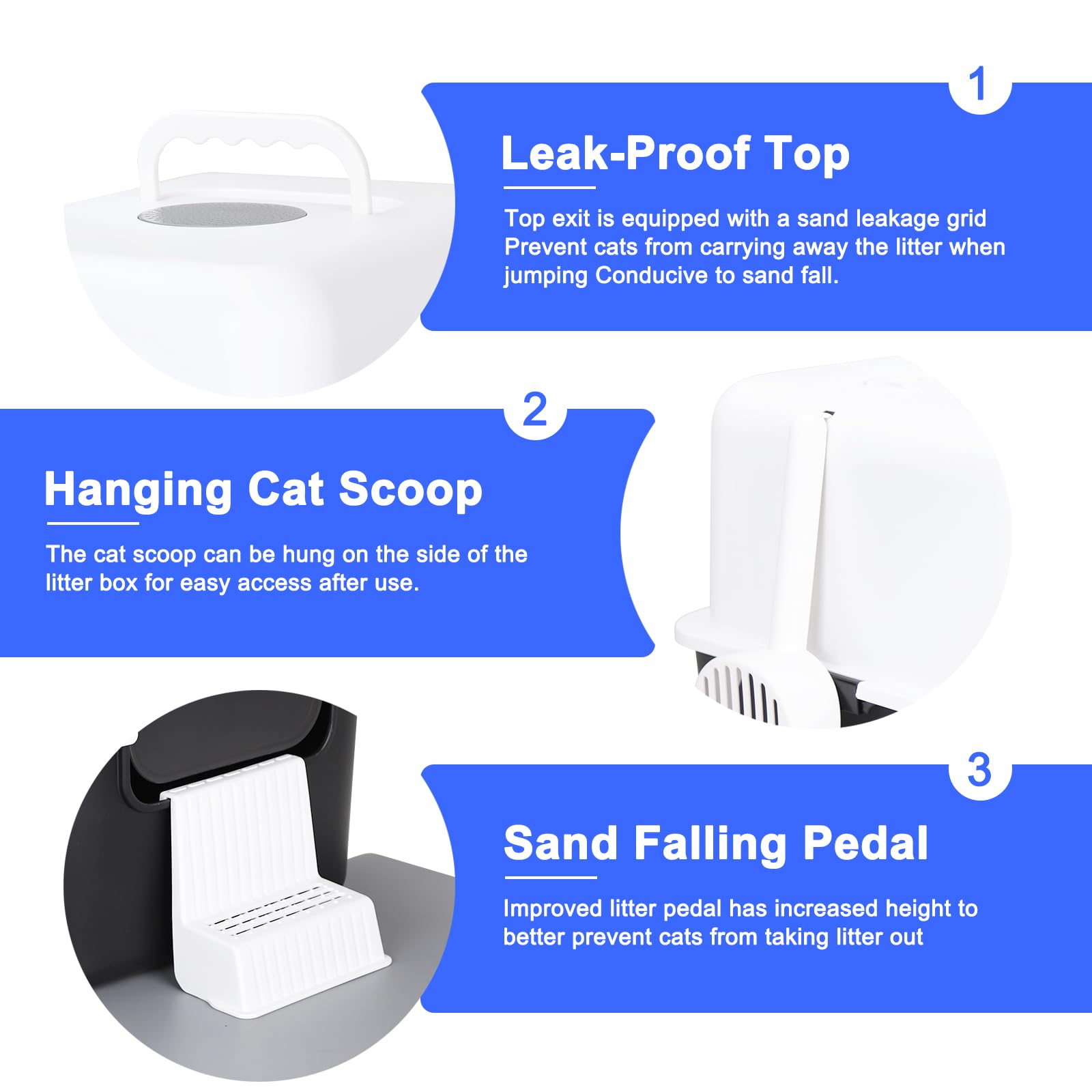 Sfozstra Enclosed Cat Litter Box: Splash Resistant. Chosen for real quality, fits naturally into