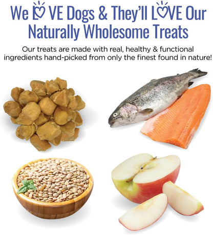 Smart Cookie All Natural Dog Treats - Trout & Apple - Training Treats for Dogs with Allergies, Sensitive Stomachs - Soft Dog Treats, Grain Free, Chewy, Human-Grade, Made in USA - 5oz, Pack of 3