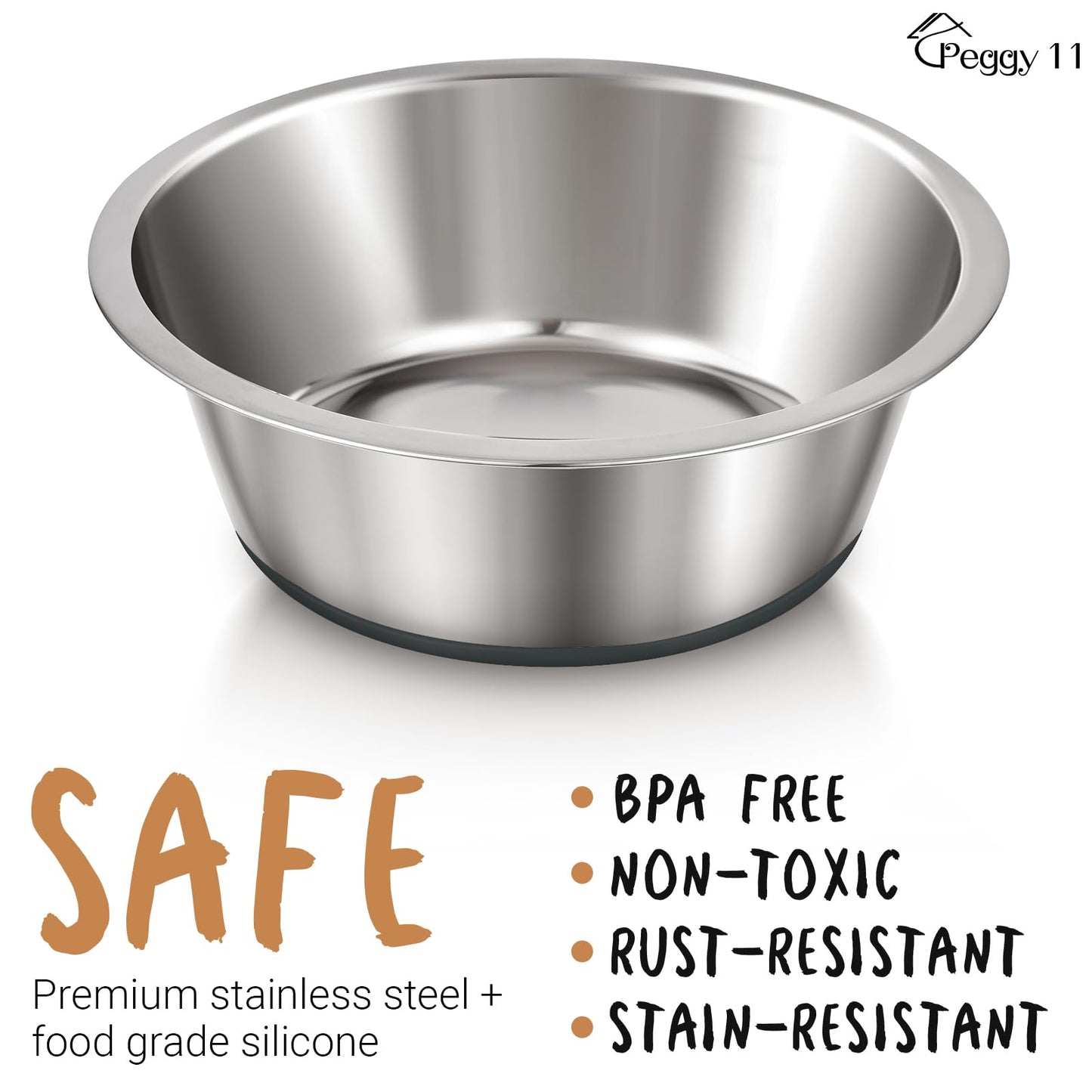 PEGGY11 Deep Stainless Steel Anti. Chosen for real quality, fits naturally into modern pet homes.