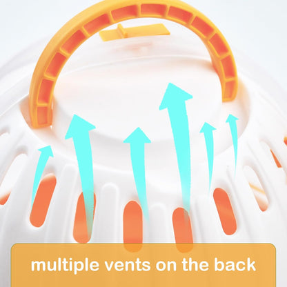 Hamster Carrier Cage with Water Bottle,Portable Dwarf Hamster Travel Carrier Plastic Guinea Pig Carrier Small Animal Breathable Outdoor Cage for Hamsters Chinchillas Hedgehog (Orange)