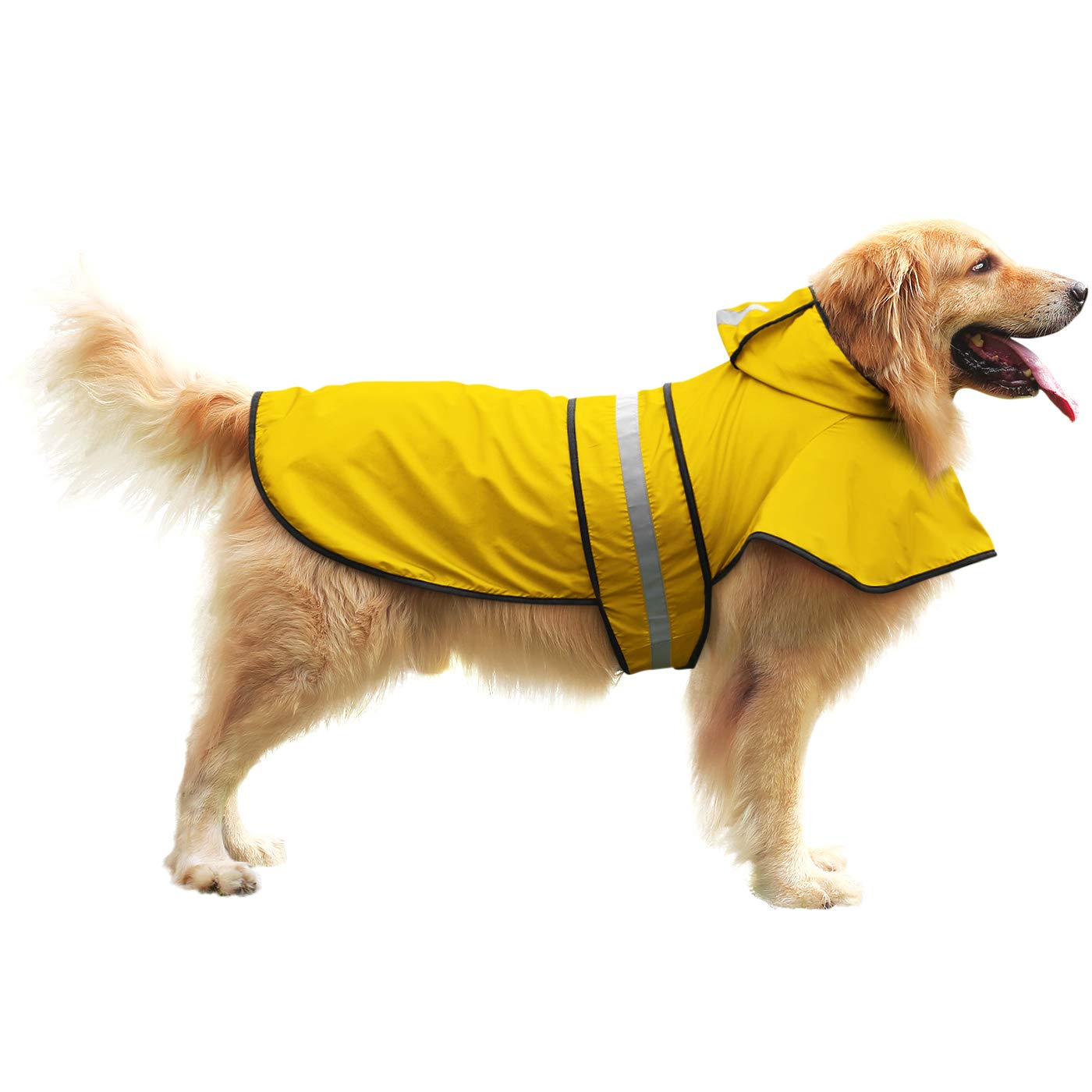 HDE Dog Raincoat with Hood & Leash Hole S. Chosen for real quality, fits naturally into modern pet
